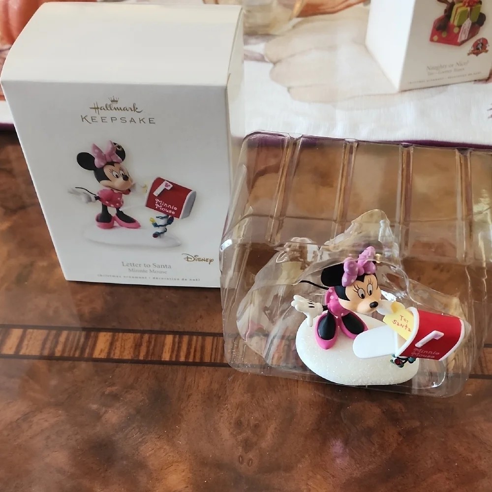 Hallmark Minnie Mouse Ornament with Pink and Red Accents - Picture 2 of 3